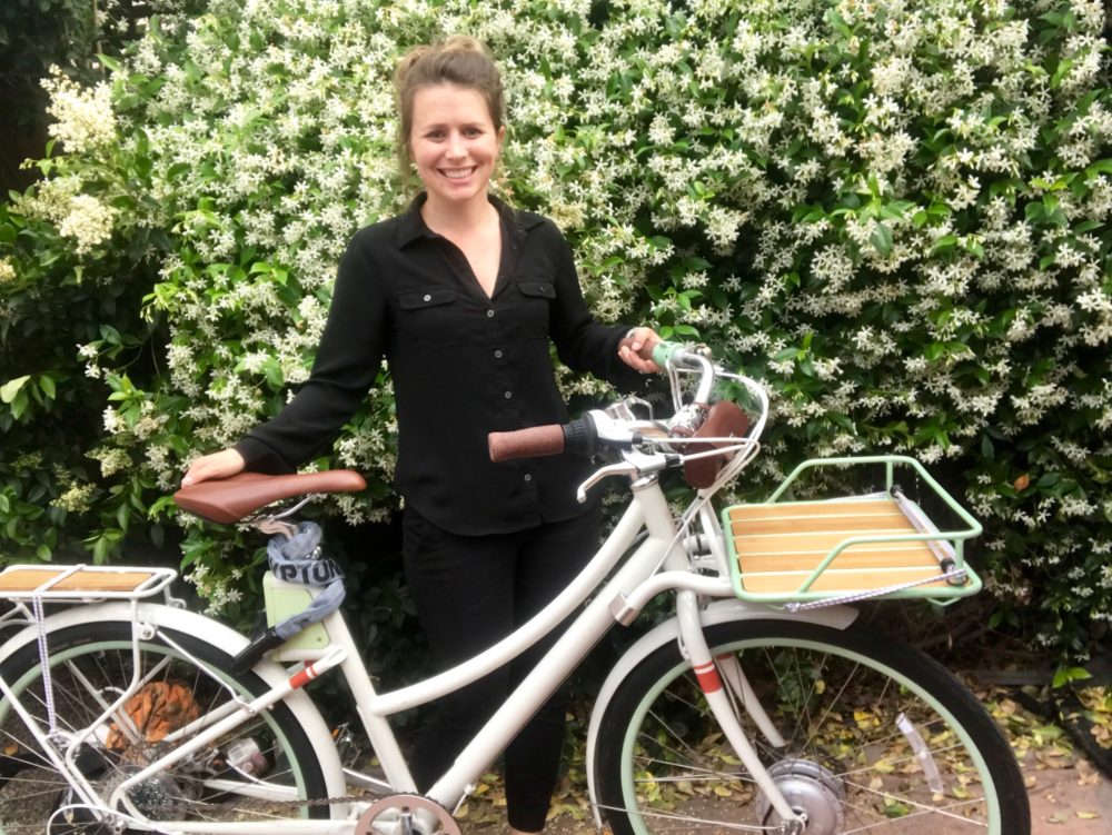 Megan with her Cortland S eBike